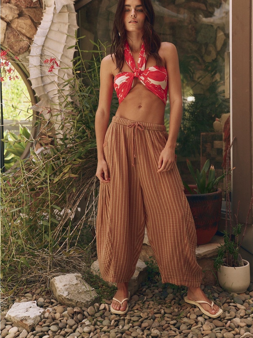 FP Quinn Harem Pants Brown XS